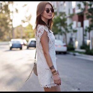 Tularosa Pom Pom crochet lace dress